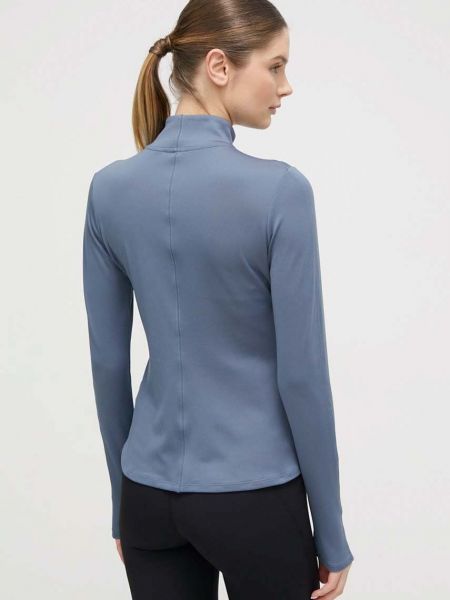 Tričko s dlouhým rukávem s dlouhými rukávy Calvin Klein Performance modré