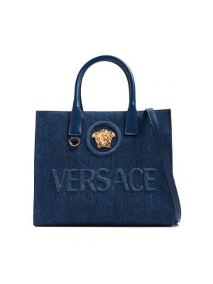 Shopperka Versace niebieska