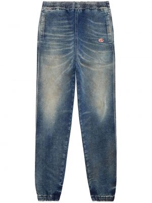 Skinny jeans mit stickerei Diesel blau