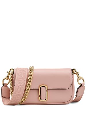 Δερμάτινη τσάντα ώμου Marc Jacobs ροζ