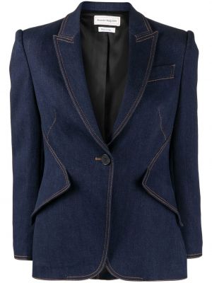 Lang blazer Alexander Mcqueen blå