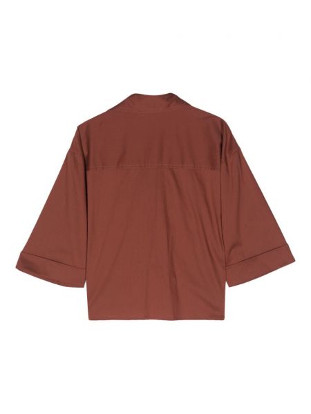 Marškiniai Semicouture ruda