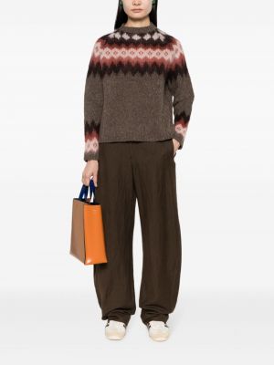 Pullover mit rundem ausschnitt Woolrich braun