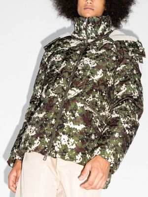 Dūnu jaka ar apdruku kamuflāžas Moncler