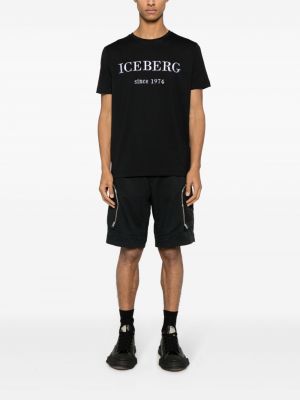 T-shirt mit stickerei aus baumwoll Iceberg