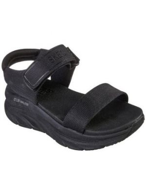 Voľné priliehavé sandále Skechers čierna
