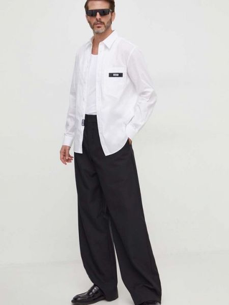 Джинсовая рубашка Versace Jeans Couture белая