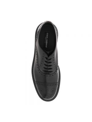 Zapatos oxford de cuero Dolce & Gabbana negro
