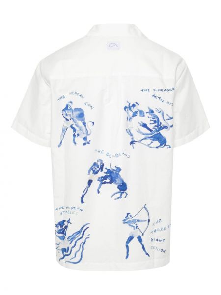 Hemd mit print Maison Labiche weiß