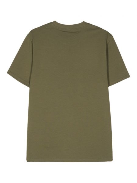 Raštuotas medvilninis marškinėliai Carhartt Wip žalia