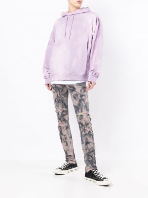 Jeansy skinny dopasowane z nadrukiem Purple Brand