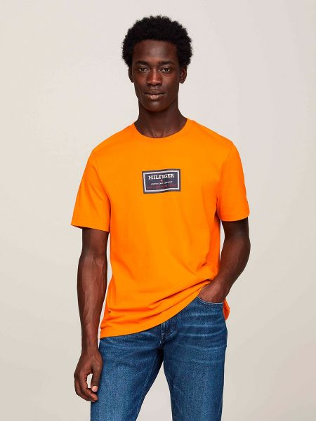 Camiseta manga corta Tommy Hilfiger naranja