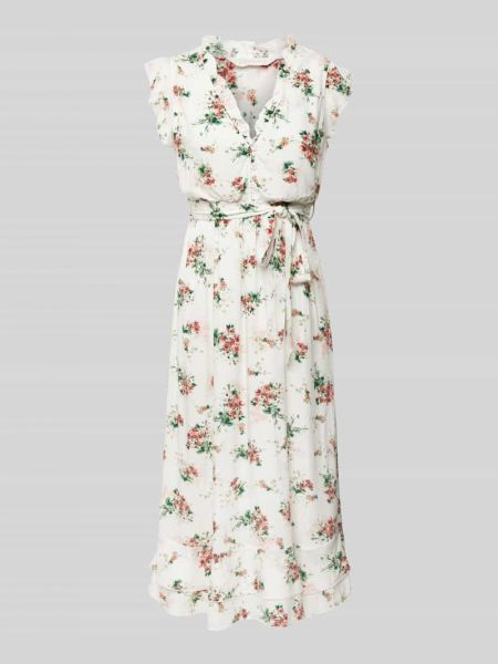 Sukienka na ramiączkach z nadrukiem Apricot biały