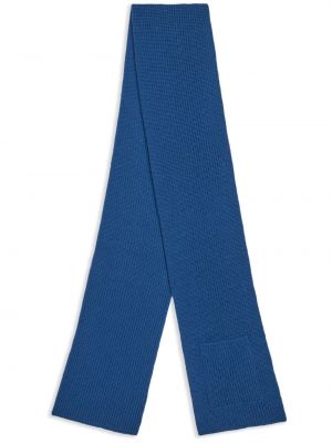Vlněný šál s výšivkou Etro modrý