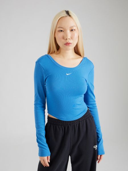 Tričko s dlhými rukávmi Nike Sportswear modrá