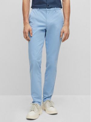 Pantaloni chino slim fit Boss albastru