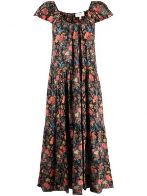 Trykt floral dress The Great. svart