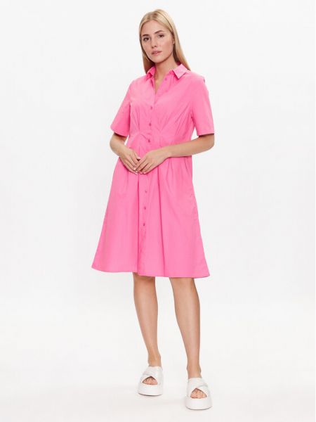 Повседневное платье-рубашка S.oliver розовое