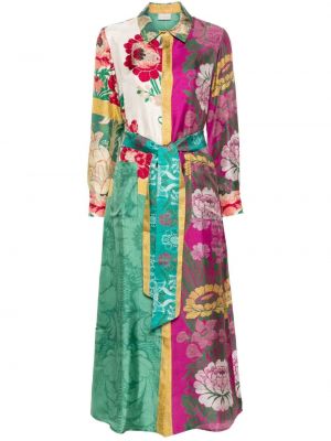 Dolga obleka s cvetličnim vzorcem Pierre-louis Mascia