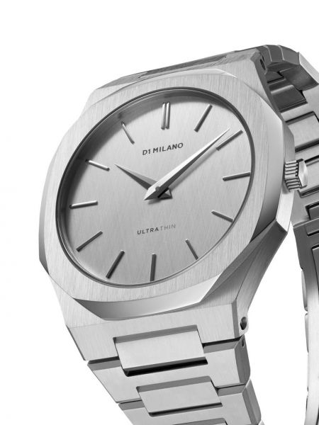 Lněné hodinky D1 Milano stříbrné