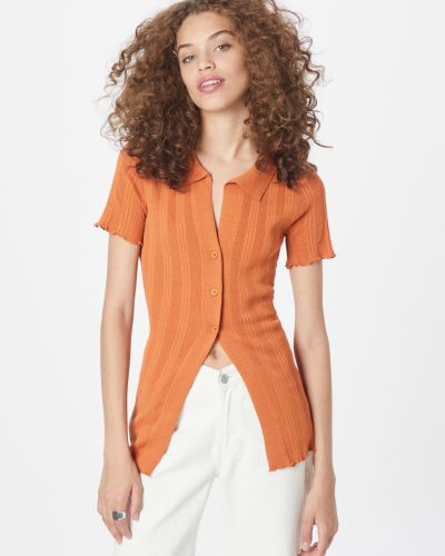 Памучна тениска Cotton On оранжево