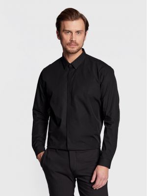 Košulja slim fit Calvin Klein crna