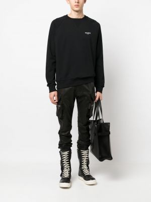 Sweatshirt mit print Balmain schwarz
