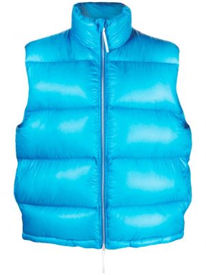 Modrá péřová vesta Jil Sander