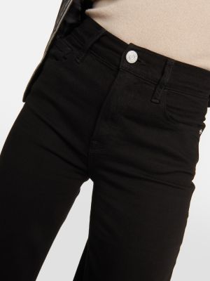 Kalhoty s vysokým pasem relaxed fit Frame černé