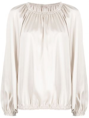 Satin bluse Blanca Vita weiß