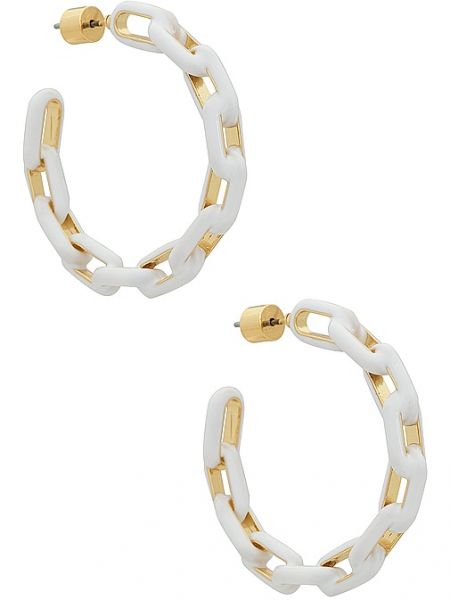 Boucles d'oreilles fermeture éclair Emma Pills blanc