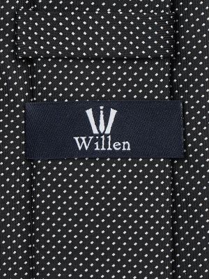 Jedwabny krawat Willen czarny