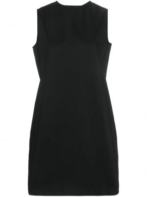 Βαμβακερή φόρεμα Jil Sander μαύρο