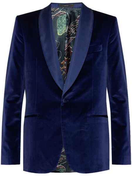 Langer blazer aus baumwoll Paul Smith blau