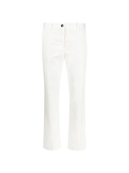 Białe jeansy skinny Nine In The Morning