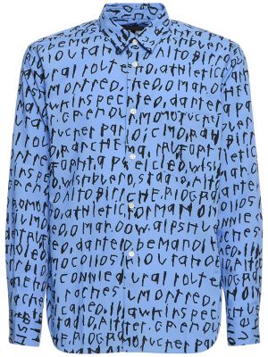 Košeľa s vreckami Comme Des Garçons modrá