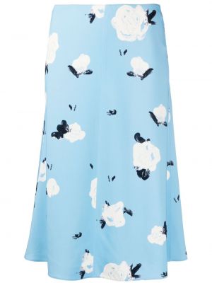 Suknja s cvjetnim printom s printom Marni plava