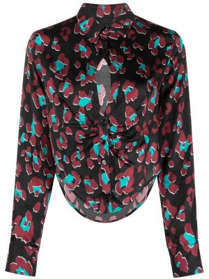 Košeľa s potlačou s abstraktným vzorom Pinko čierna