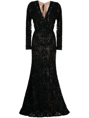 Czarna sukienka wieczorowa Elie Saab