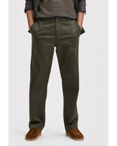 Chinos Selected Homme grün