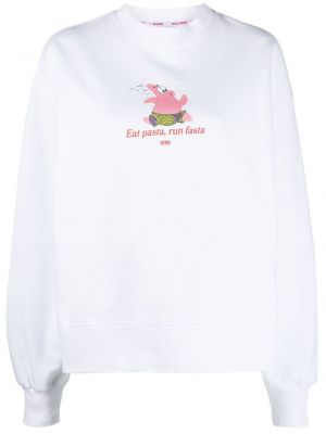 Sweatshirt aus baumwoll mit print Gcds weiß