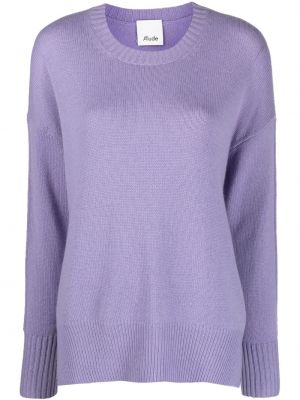 Кашмирен пуловер Allude виолетово