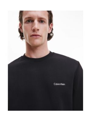 Sweat zippé large Calvin Klein noir