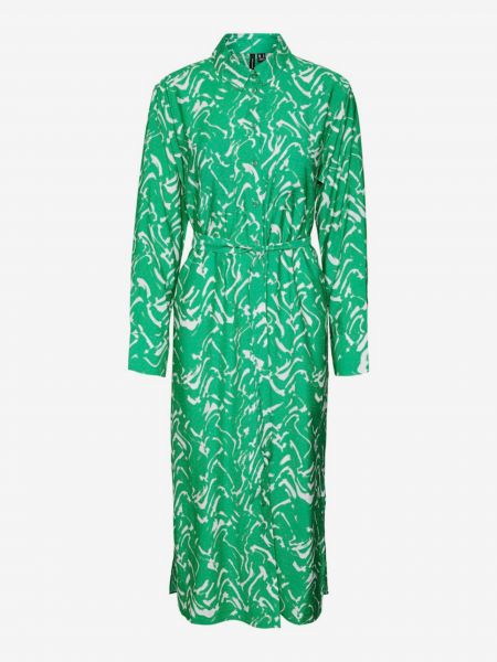Midi šaty Vero Moda zelená