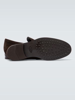 Pantofi loafer din piele de căprioară Tod's maro