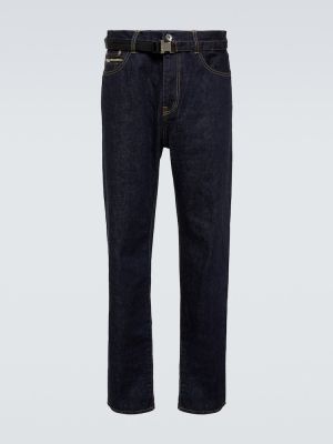 Slim fit skinny džíny s vysokým pasem Sacai modré