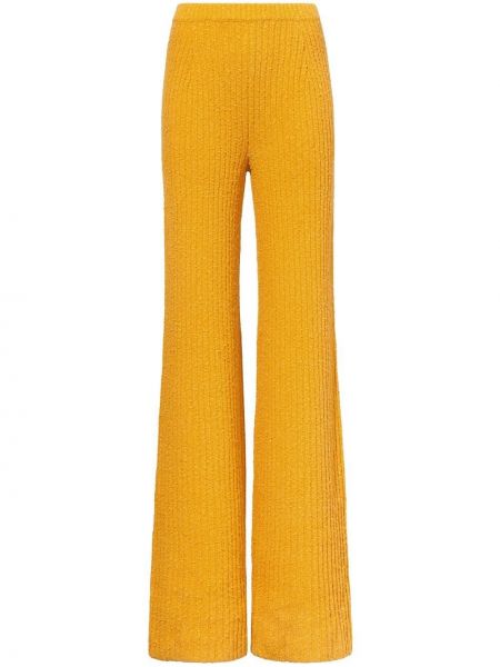 Pantalon en tricot large Proenza Schouler jaune