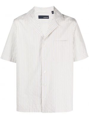 Camicia a righe Lardini bianco