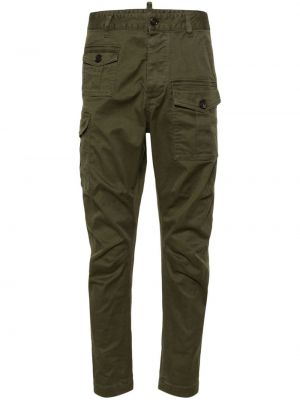 Pantalon cargo slim avec poches Dsquared2 vert