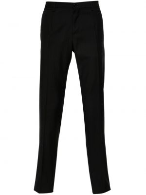 Spodnie wełniane Dolce And Gabbana czarne
